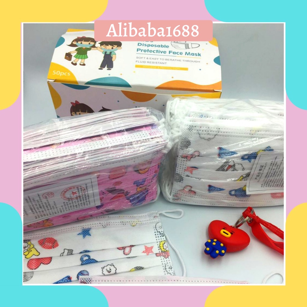 Masker Anak Motif K-Pop 3ply Import Real Pict ALADDIN_88