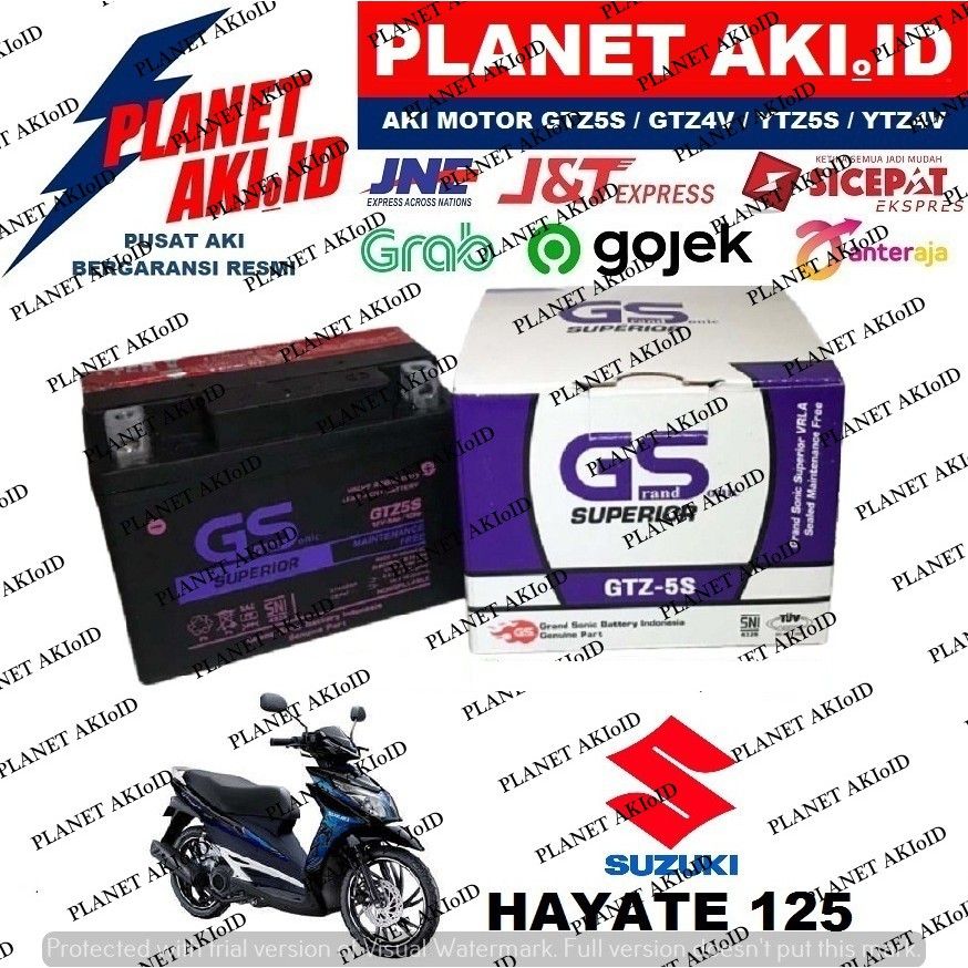 Aki Motor Suzuki Hayate 125 GTZ5S Accu Kering MF