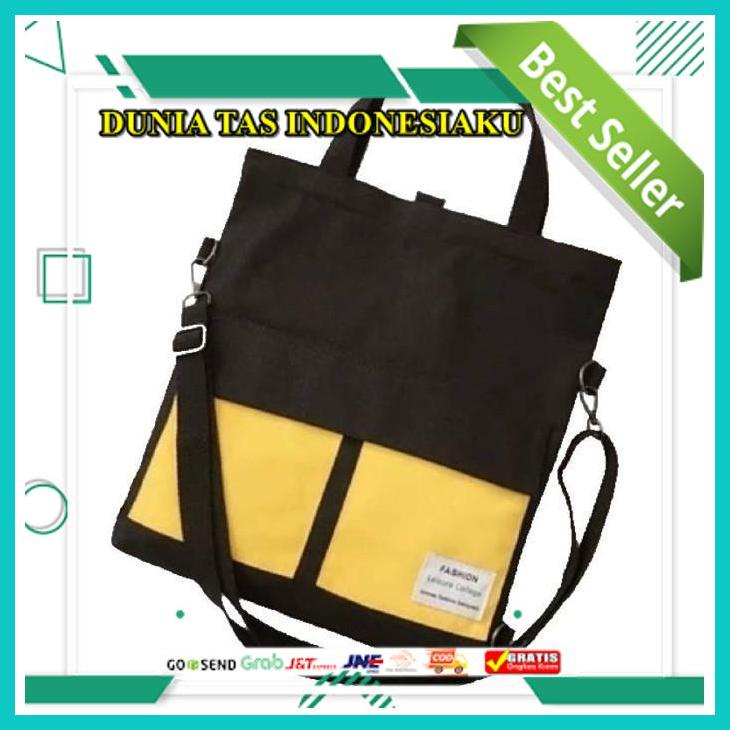 TAS AMELIA TOTE BAG DISA - TAS TOTE BAG WANITA MULTIFUNGSI BISA RANSEL DAN SELEMPANG BAHAN BERKELAS