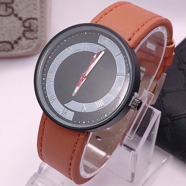 ✅COD JAM TANGAN PRIA JAM TANGAN WANITA MURAH GENEVA LEATHER QUARTZ JAM TANGAN PRIA M25