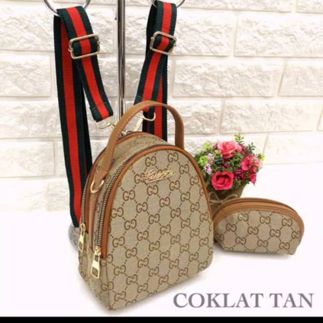 ❤ TAS RANSEL GUCCI 3 RUANG GUCCI IMPORT