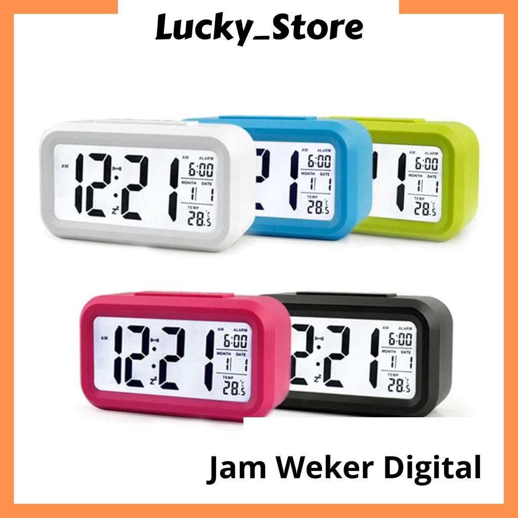Jam Weker Digital Jam Meja Digital Digital Smart Alarm Clock Jam Weker