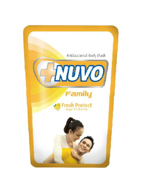 NUVO Body Wash / sabun mandi cair Antibacterial Pouch 450ml