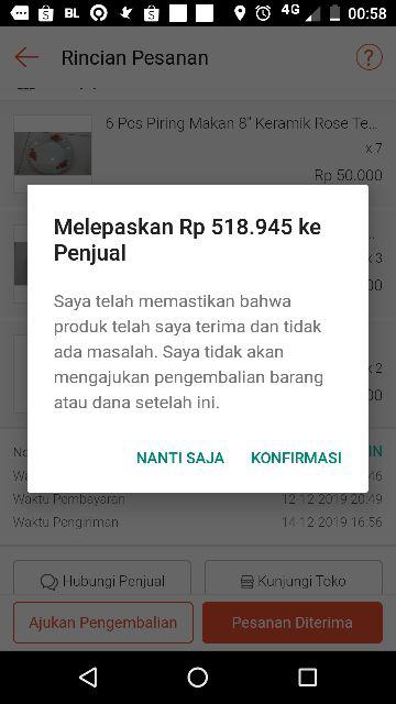 Mangkok Makan Keramik 7 Rose Murah Bagus Tebal Isi 6 Pcs