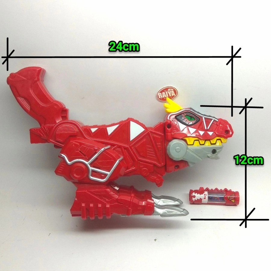 BANDAI DX T-REX SUPER CHARGER MORPHER DINO CHARGE RED TYRANNOSAURUS HENSIN POWER RANGERS