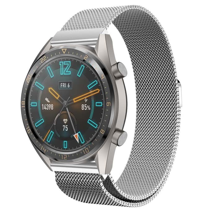 Milanese Loop Magnet Strap Band Huawei watch GT Gt2 Gt 3 Gt3 46mm pro Gt SE 2e Stainless tali jam 22mm