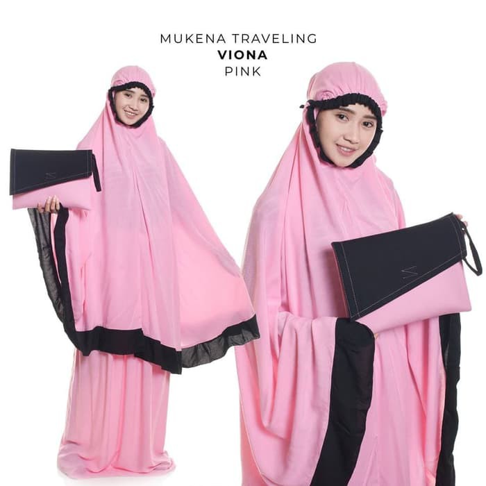 PROMO COD Bayar Ditempat - Mukena Dewasa Rayon Traveling Viona