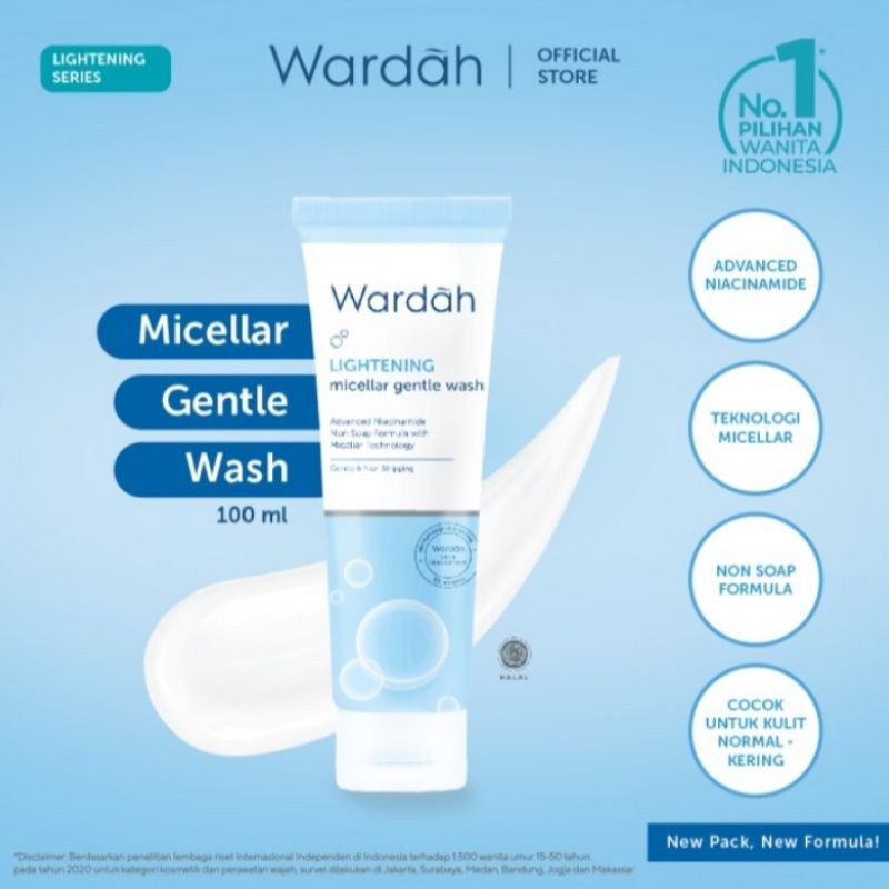 WARDAH LIGHTENING MICELLAR GENTLE WASH 100ML