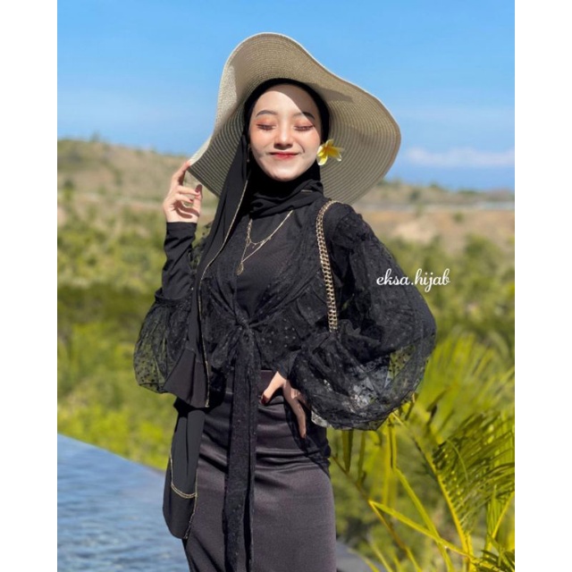 Polika Outer/ Outer pantai/ Outer bohemian/ outer tile dot