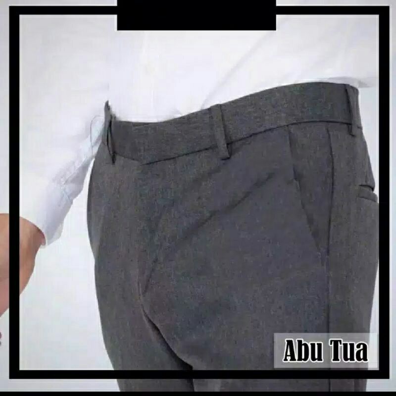 Celana Formal Jumbo Celana Kerja Slimfit  BIG SIZE (Woll Tebal)