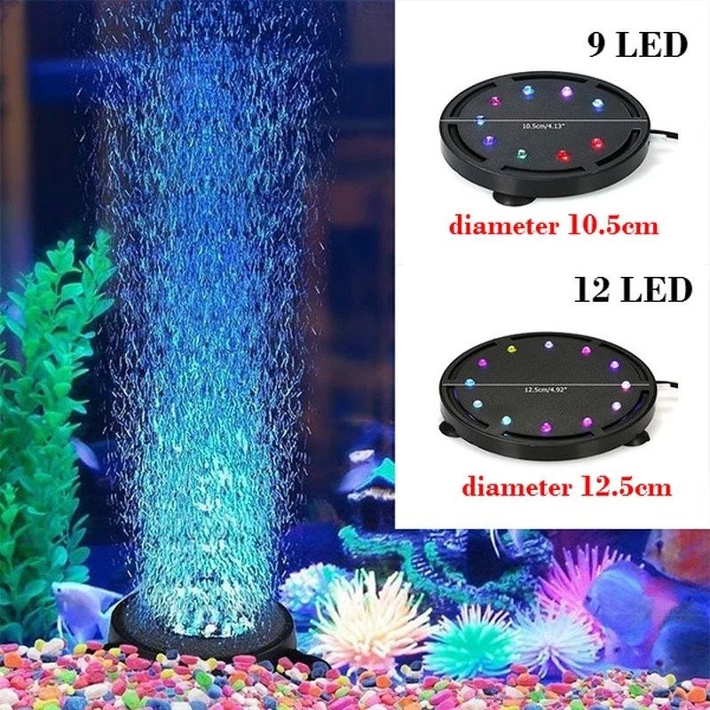 lampu led gelembung udara akuarium aquarium lampu led aerator aquascape akuascape lampu led RGB celu