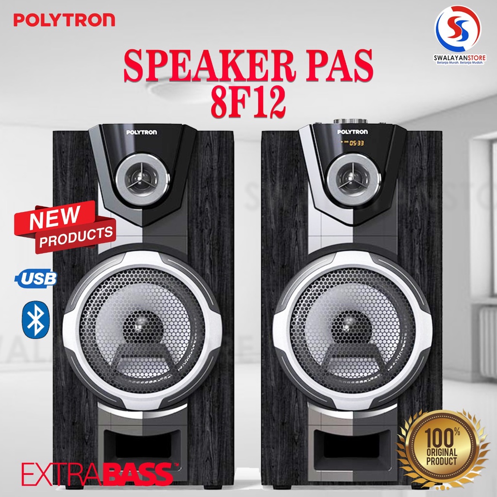TERBARU  SPEAKER POLYTRON PAS 8F22 BLUETOOTH