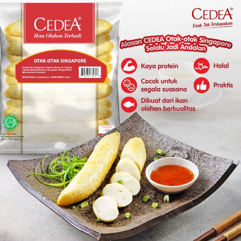 CEDEA Otak - Otak Singapore 1 Kg  Halal | Ikan Olahan