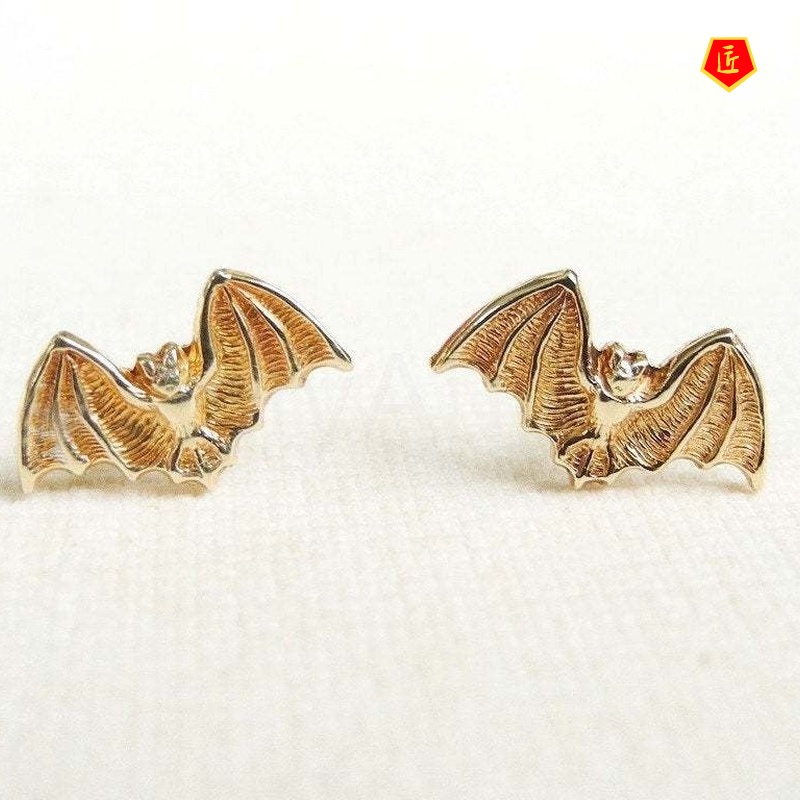 [Ready Stock]Halloween Series Vampire Bat Stud Earrings