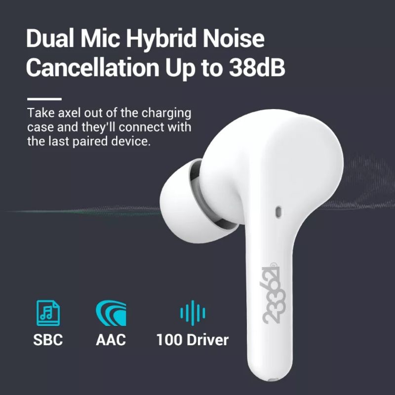 233621 Axel TWS Earbuds BT 5.1 Hybrid ANC Ambient Dual Mic RCV4.0