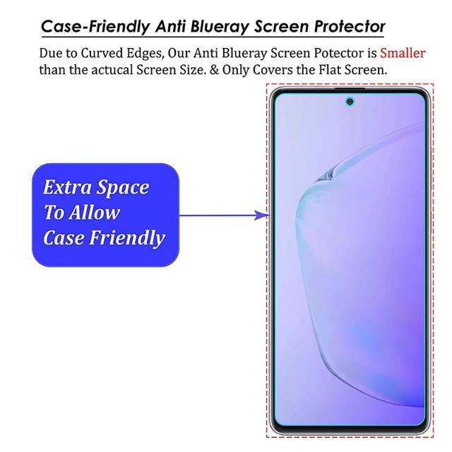 Tempered Glass Blue Matte Xiaomi Redmi Note 9S screen Protector TG Anti Gores Layar Anti Radiasi