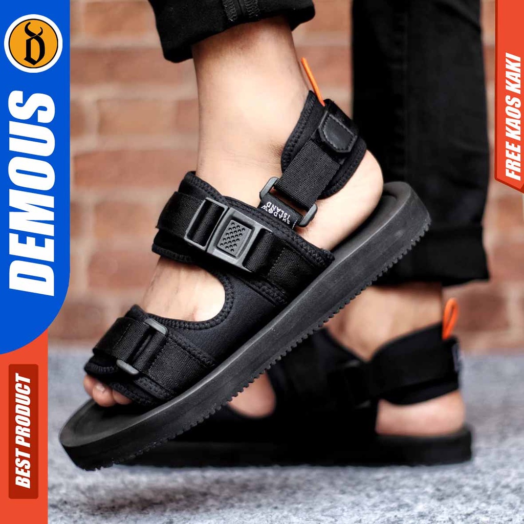 DEMOUS JACK Sandal Traveling Gunung Pria Hitam