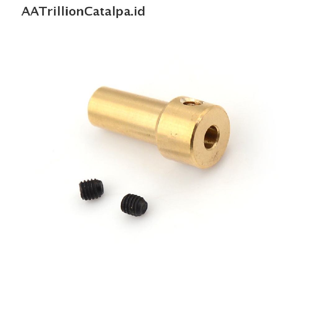 (AATrillionCatalpa) Jt0 Kopling Motor Shaft Bahan Kuningan Ukuran 2.3mm