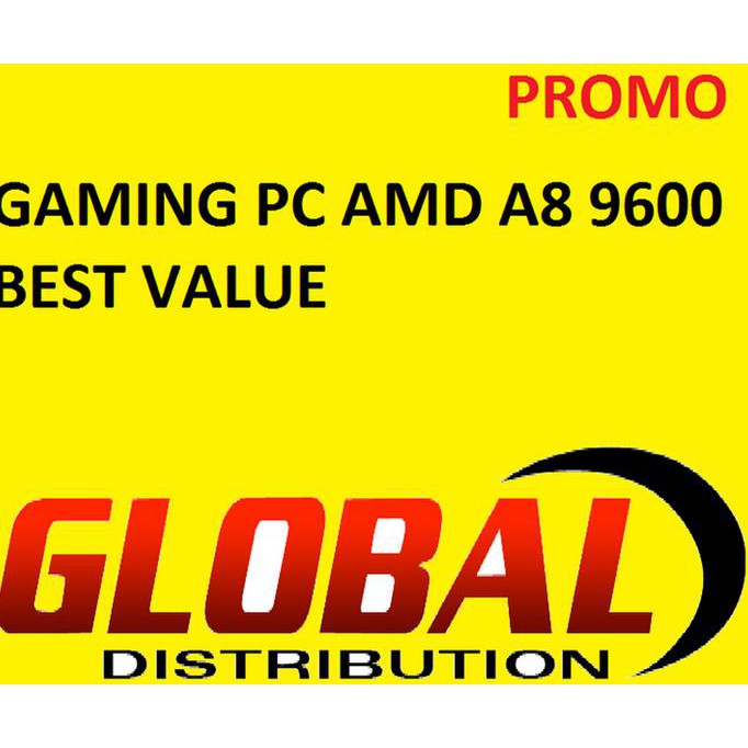 Barang Bagus pc gaming full set,,, Komputer / PC Gaming AMD A8 9600 - Hitam BARANG BAGUS