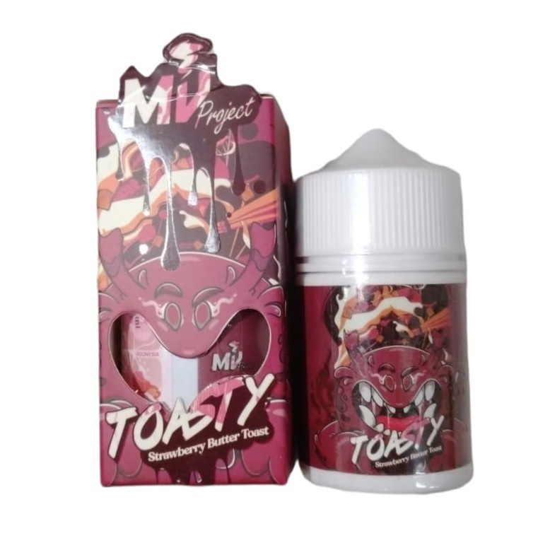 TOASTY NEW 60ML : STRAWBERRY BUTTER TOAST 60ML [AUTHENTIC FREEBASE LIQUID]