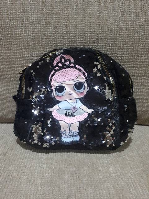 Tas Ransel Sequin Lol LED