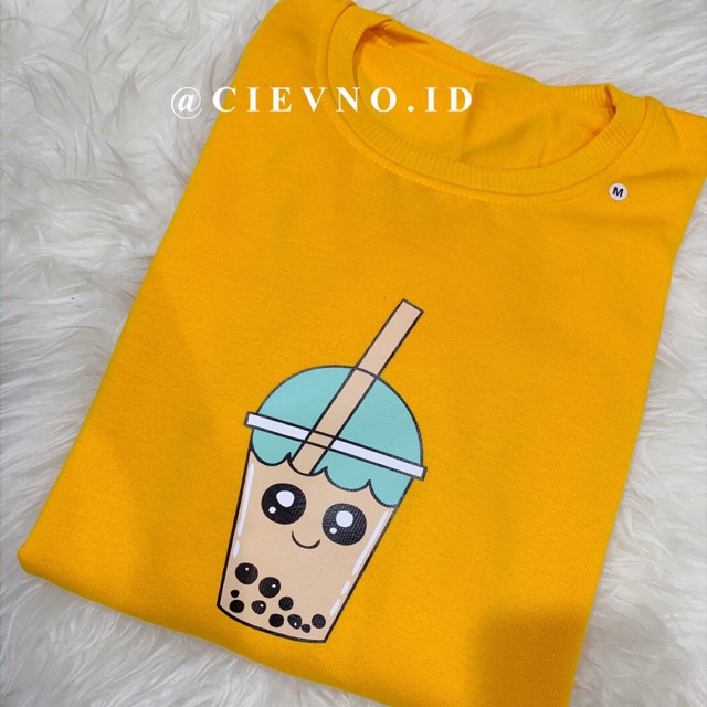 B.SWEATER BOBA (DIGITAL PRINTING) Size M - XXXL