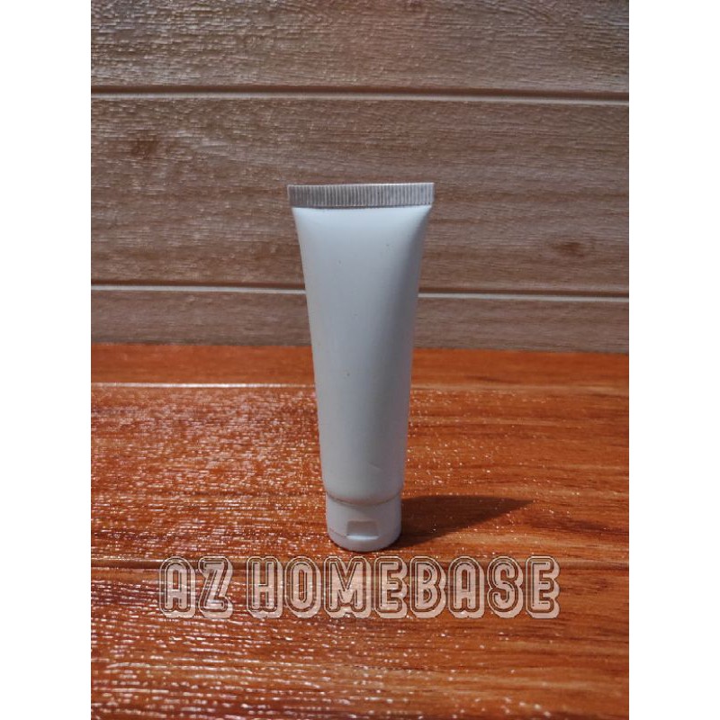 Tube Kosong 30ml Putih Tutup Fliptop - Tube 30 ml Putih - Botol Tube 30ml Putih - Tube Facial Wash