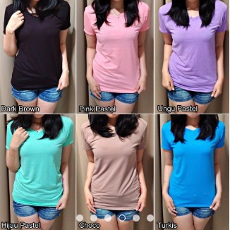 iseven p VNECK BASIC | KAOS OBLONG | KAOS POLOS MATT SPANDEX ALL SIZE FIT TO L