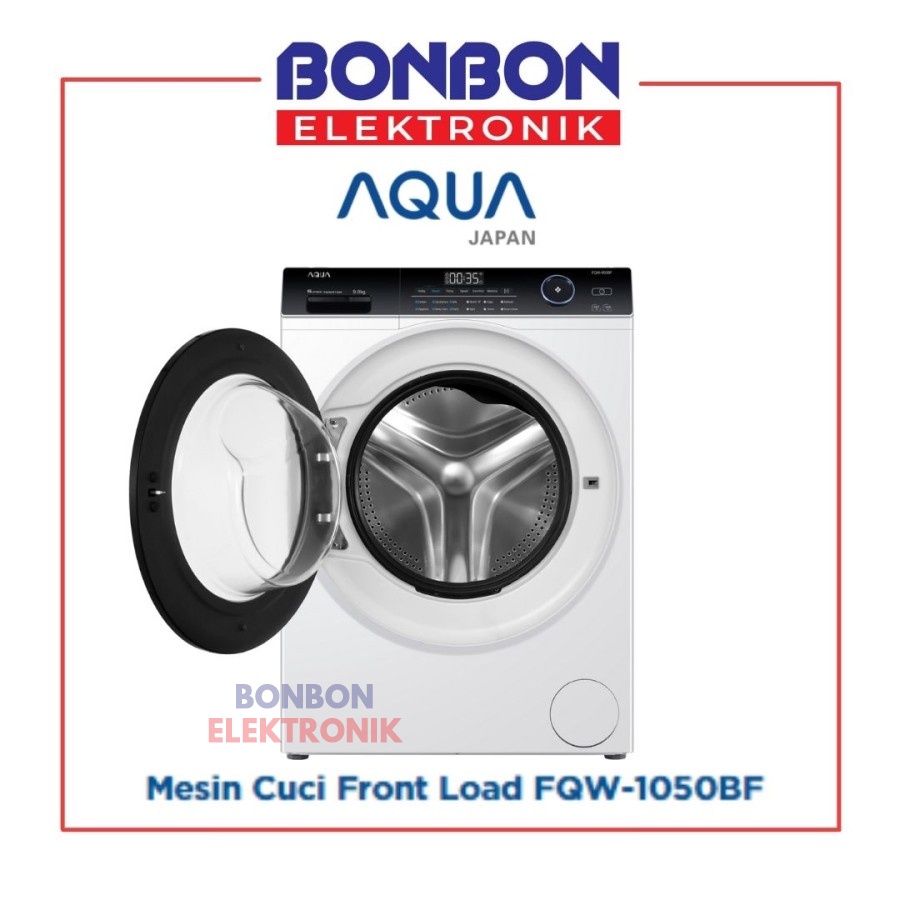 AQUA Mesin Cuci Front Loading 10.5KG FQW-1050BF INVERTER 10.5 KG