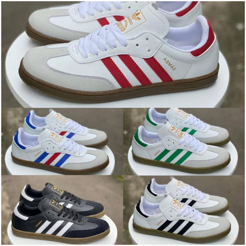 Sepatu Adidas Samba OG Classic Leather Kulit Black White Hitam Sole Gum Un-Original Premium BNIB