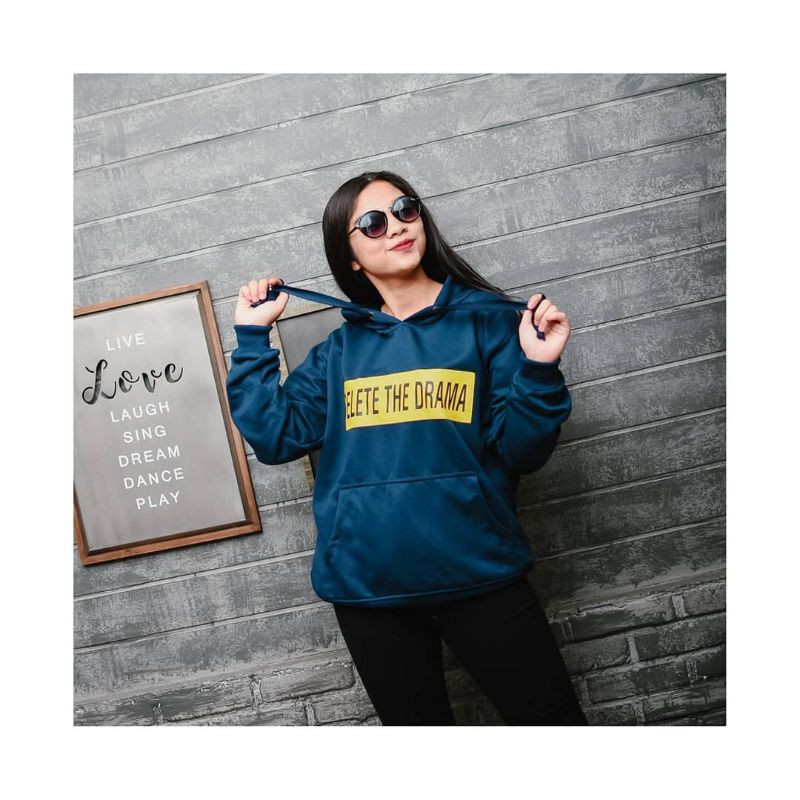 DELETE THE DRAMA HOODIE II SWEATER HOODIE PRIA DAN WANITA #DD