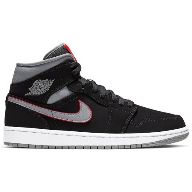 Sepatu Nike Air Jordan 1 Mid Black 