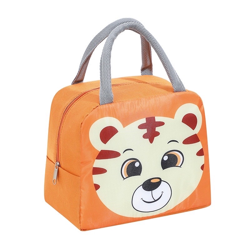 TAS BEKAL BENTO LUCU KARTUN KARAKTER TAS KOTAK MAKAN SIANG LUNCH BAG FOIL DALAM AWET PANAS DINGIN