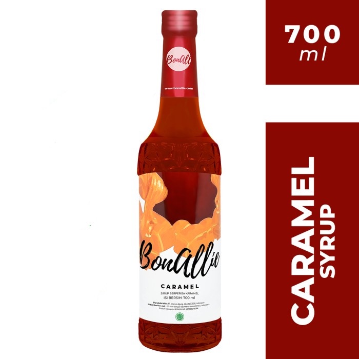 

Bonallie Premium Caramel Syrup 700ml - Bonalie Sirup rasa Karamel