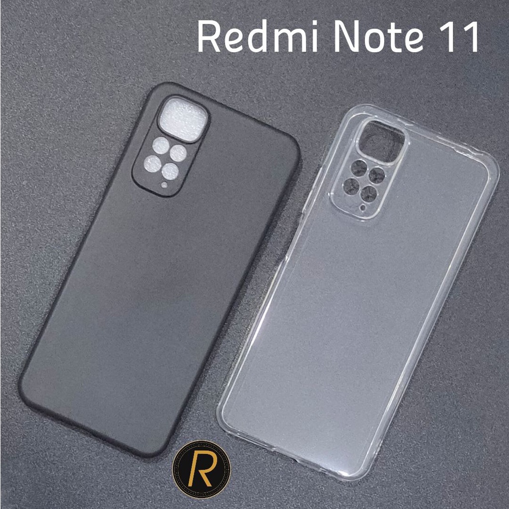 CC/PB- Premium Case Xiaomi Redmi Note 10 10S dan Redmi Note 11 Case Casing Bening Clear Softcase Hitam Camera Full Cover Note10