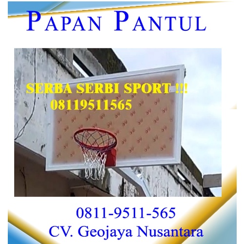 Papan Pantul Basket Akrilik Bening 15mm Dan Ring Basket