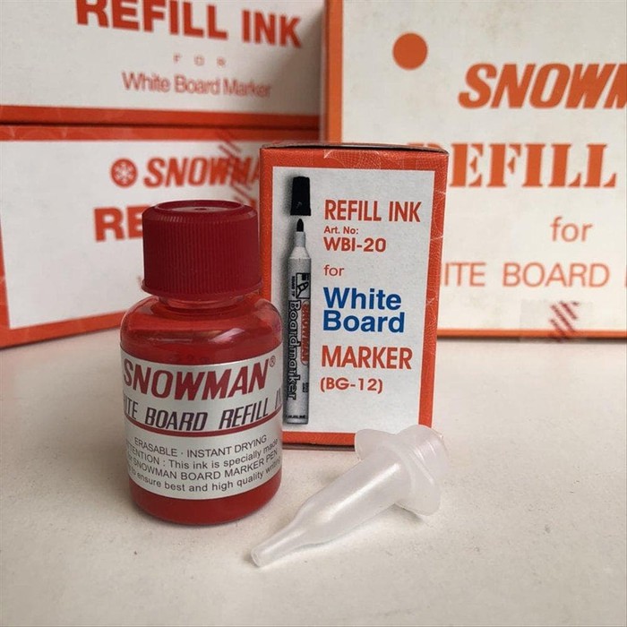 

Tinta Ink Snowman Boardmarker ( Refill INK Merah )