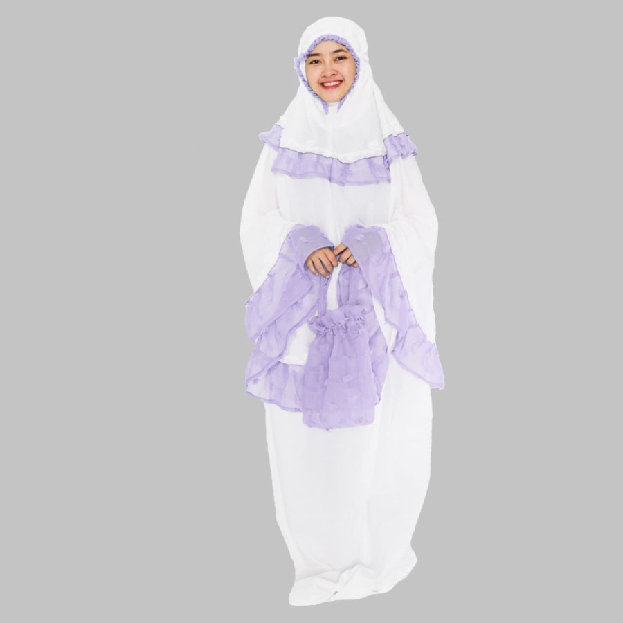 Mukena Rukuh Renda Kriwil AL PARIS / Mukena THR Lebaran
