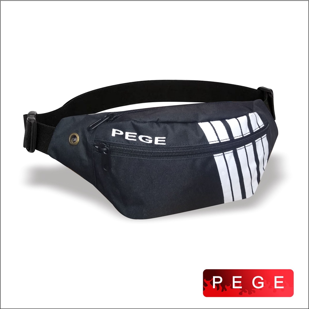 Tas Selempang Waistbag Pinggang Slempang Bahu Pria Murah Bahan Kordura - PG 8855