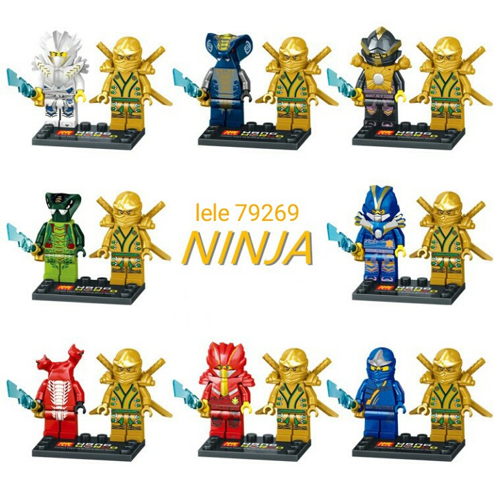 lele 79269 minifigure ninjago set 16pcs