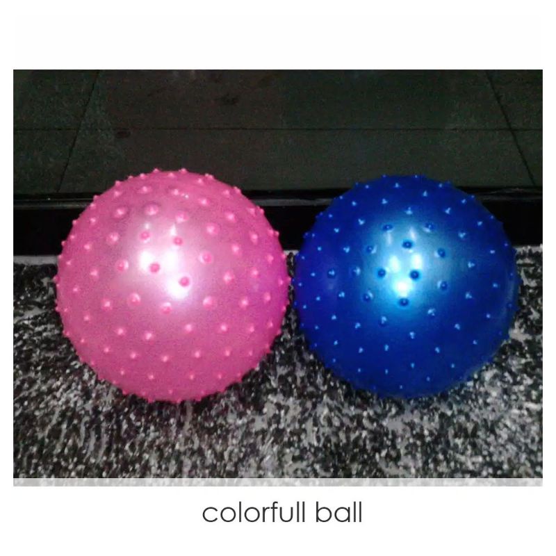 Colorfull Ball Bola Karet Warna Model Duri  Bola Gambar Bola Pompa Bola Sepak