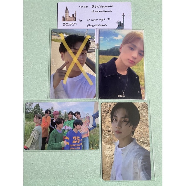 LD Common Jay Border Day One BDO Luckydraw Enhypen Pair with Jungwon Odysseus Grup Charry PC Photoca