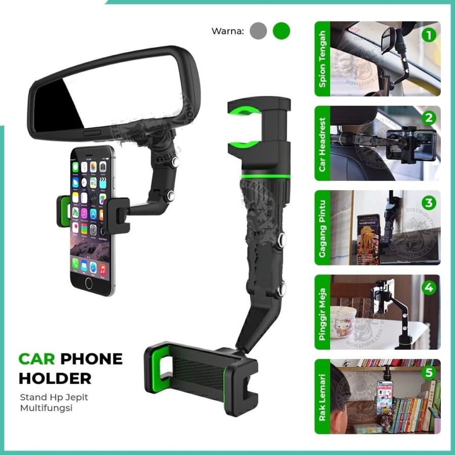 Holder Mobil Hp Jepit Spion Jok Car Holder 360 HD55