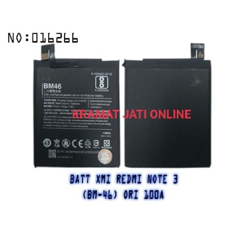 BATERAI XIAOMI REDMI NOTE 3/ NOTE 3 PRO