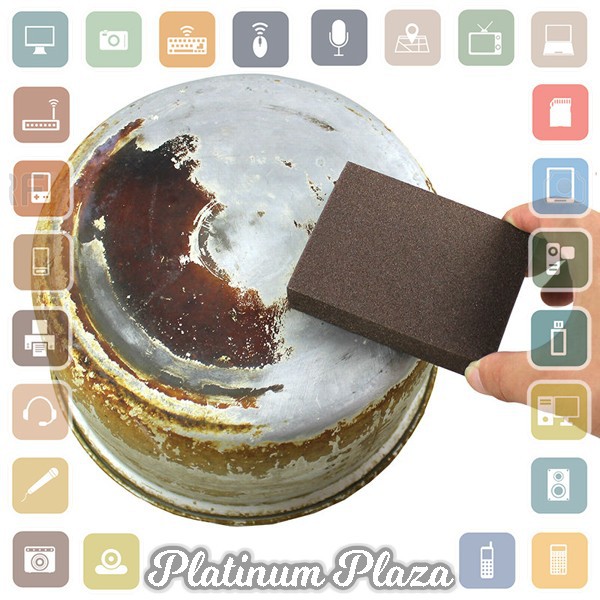 Nano Melamine Magic Sponge Pembersih Karat Besi - Brown`CGHU7U-