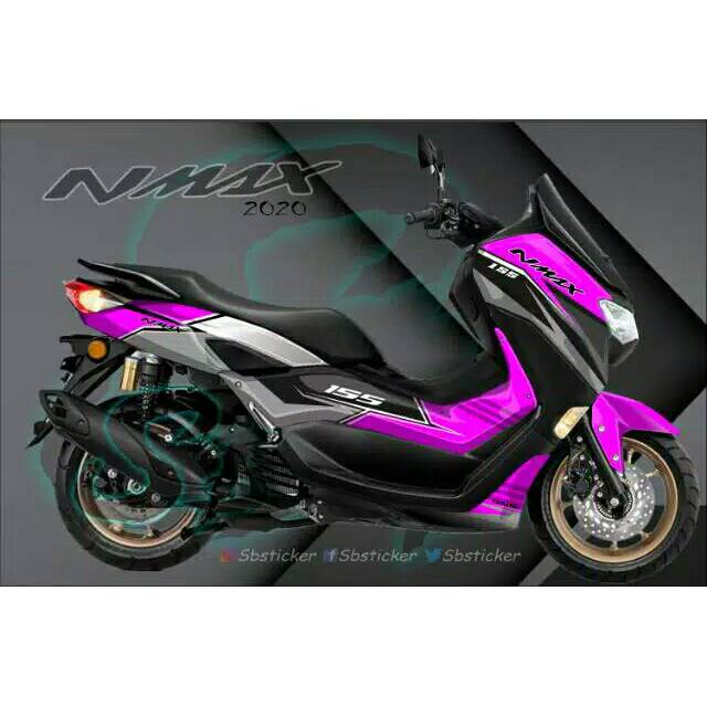 Decal sticker Nmax New 2020 Variasi ungu Full Body