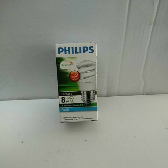 lampu philips tornado 8w