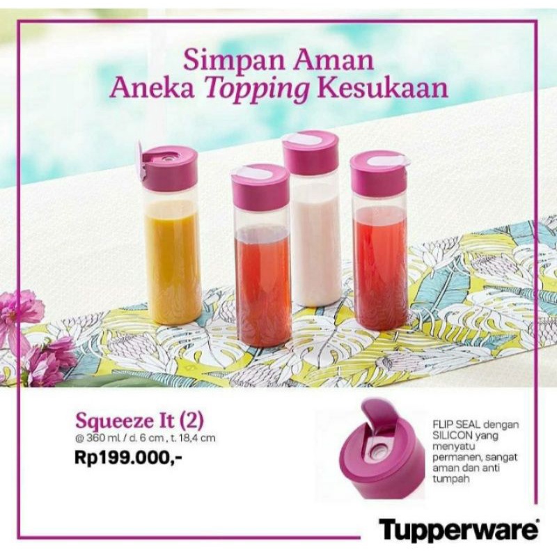 Squeeze it tupperware tempat minyak saus kecap dll
