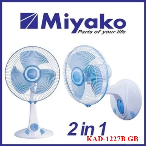 Miyako Kipas Angin 12 Inch 2 Fungsi (2 In 1) KAD-1227BGB