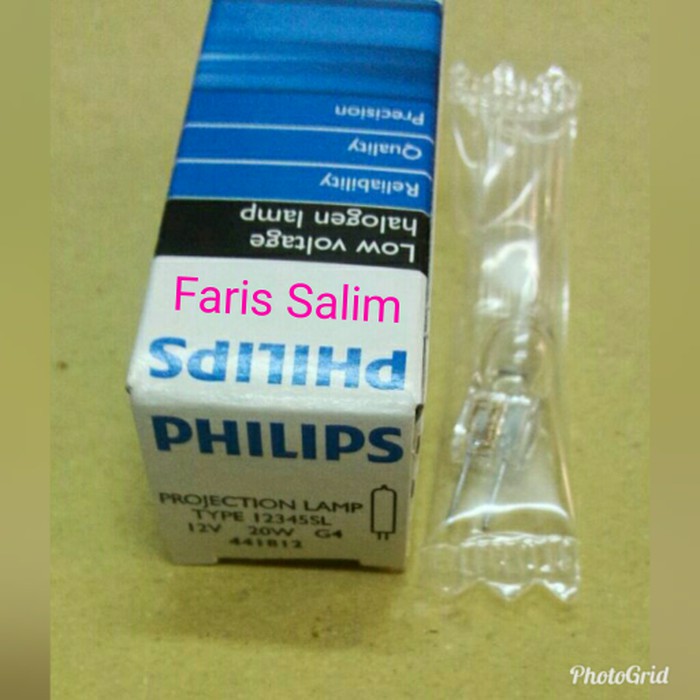 LAMPUPROYEKTOR_ Lampu Halogen kacang 20W 12V PHILIPS Murah